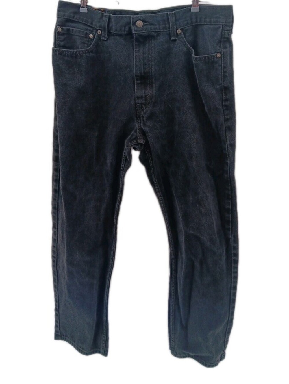 Levis 505 Jeans Mens 38x32 Black Denim Straight Outdoor Work Casual Cowboy Pants